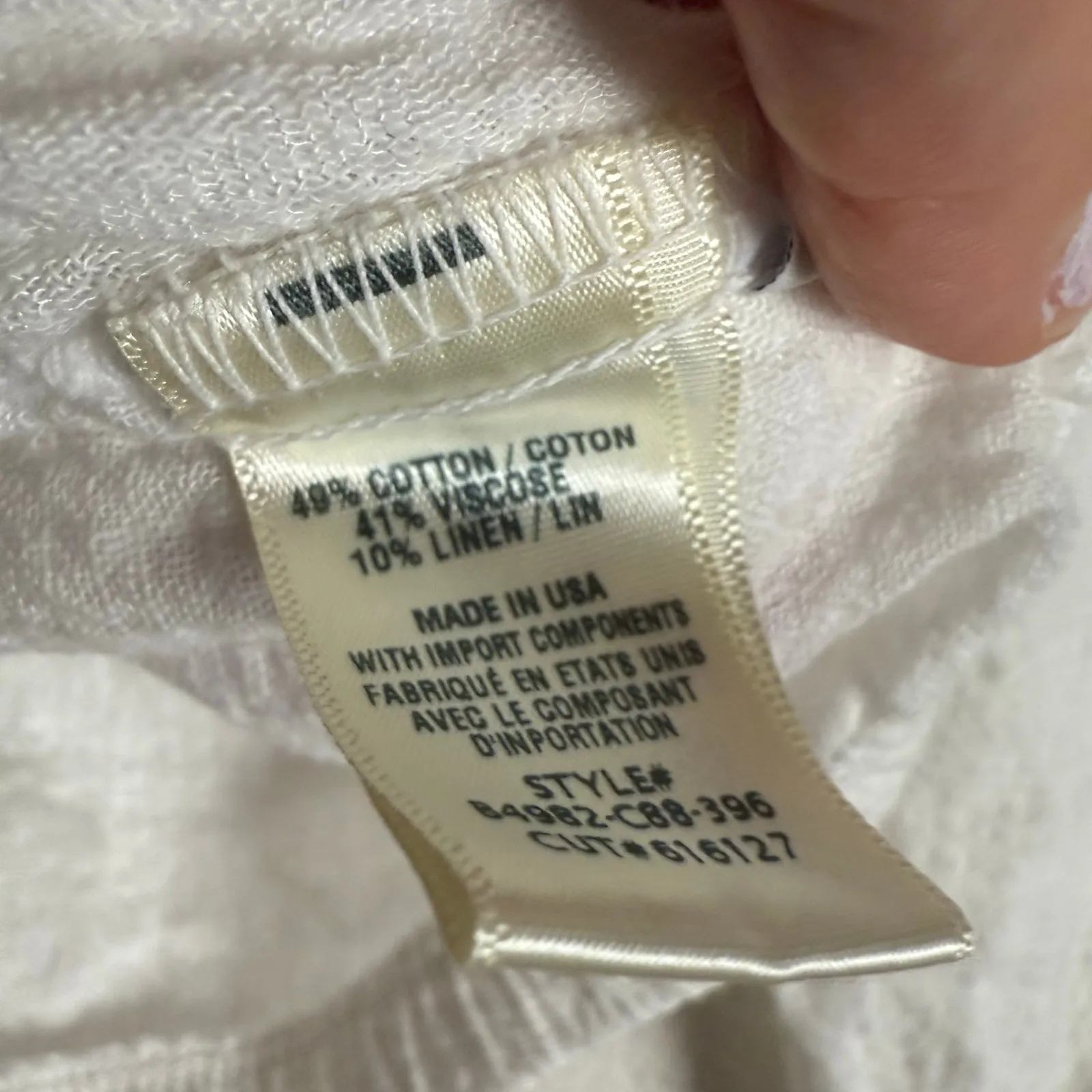 Bella Dahl White 2 Piece Side Slit Tie Front Wide Leg Coastal Beach Pant Top Set - Image 10