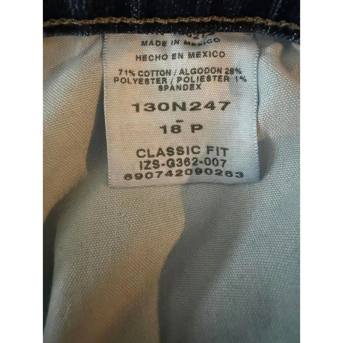 Riders by Lee Women's Denim Jeans Size 18P Petite Classic Fit Straight Leg Blue - Image 8