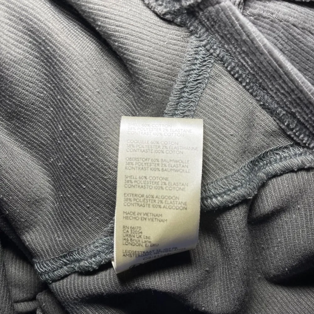 Free People We The Free Grey Luxe Velour Velvet Henley Shirt Top Boho Size Large - Image 7