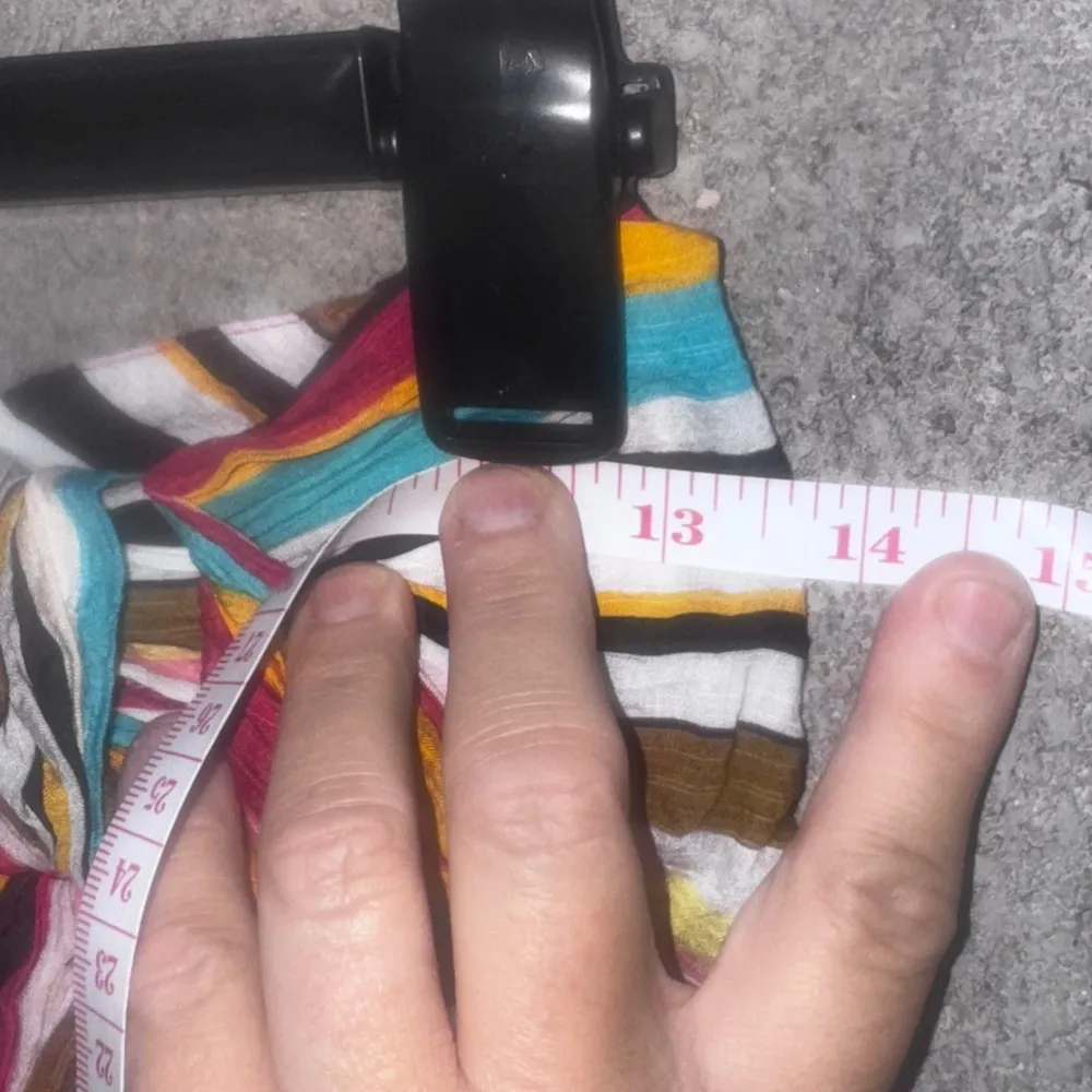 India Boutique Skirt Multicolor Striped Rayon Blend Medium Pink - Image 3