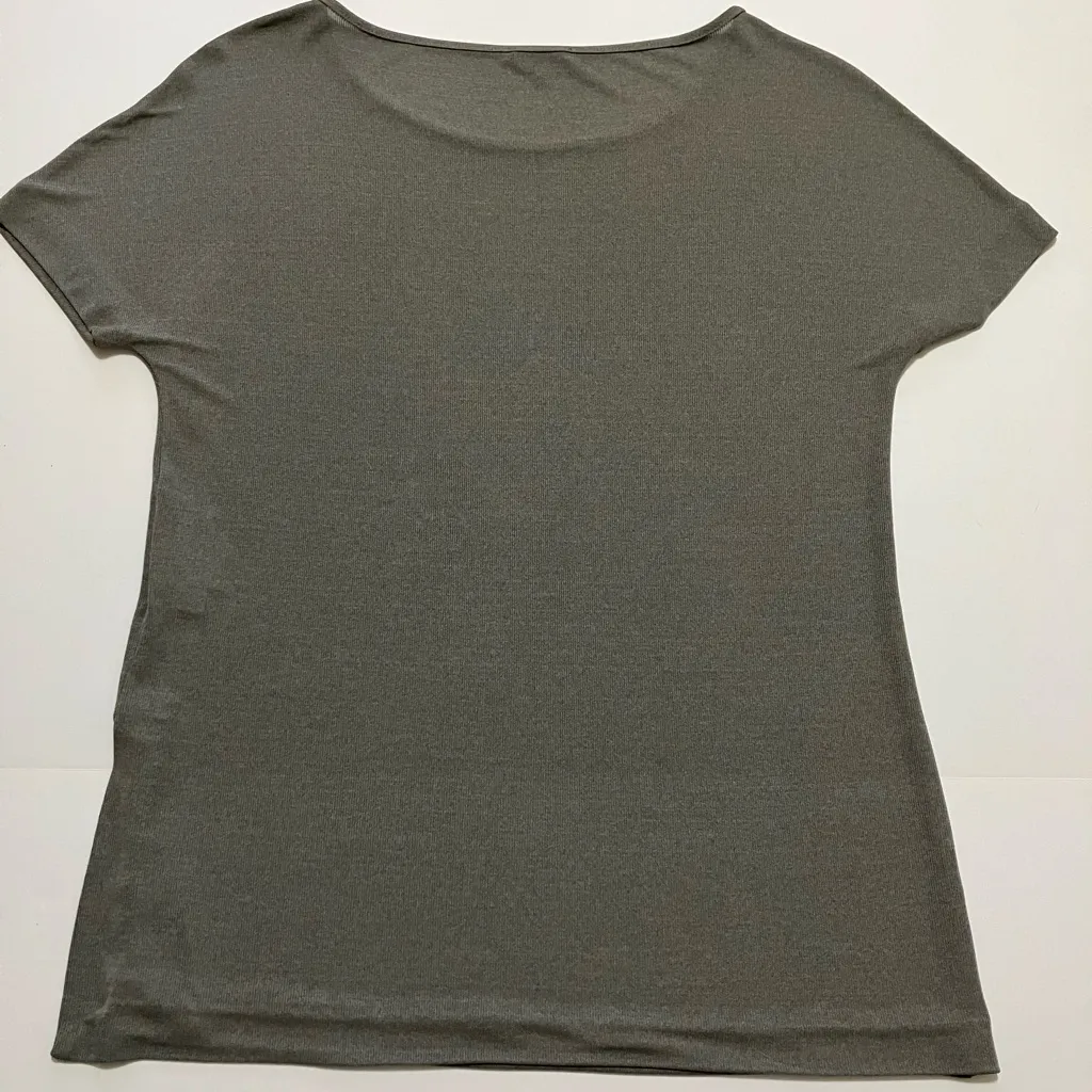 MaxMara Italy Rayon Blend Tee Size L - Image 3