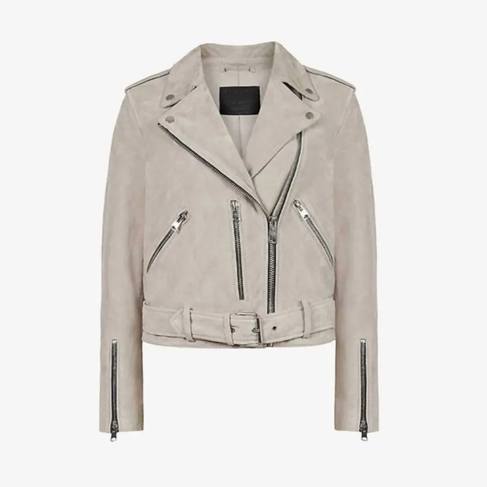 All Saints Suede leather Balfern Biker Jacket - Image 92