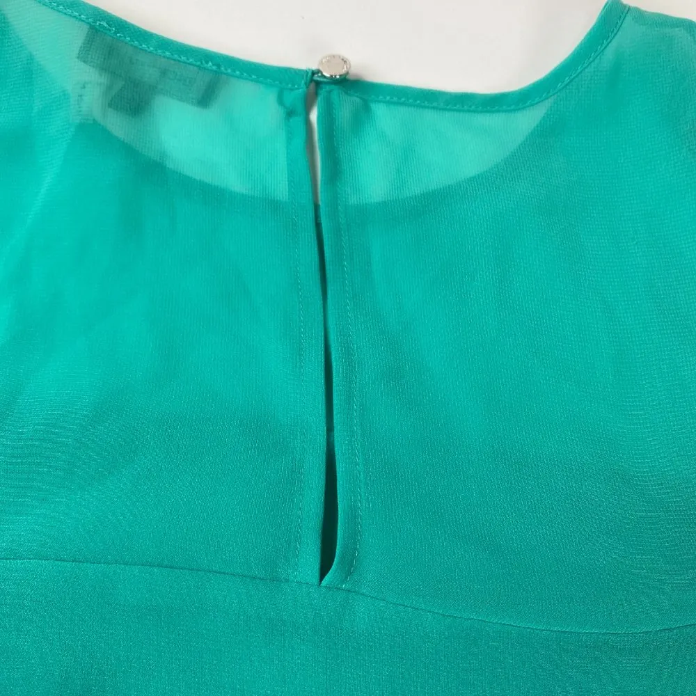 Vince Camuto Turquoise Side Slant Layer Tank Blouse Size S - Image 6