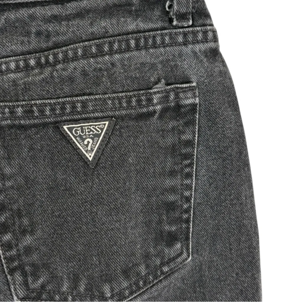 Vintage 90s Guess High Waist Tapered Leg Jeans Size 29 - Image 9