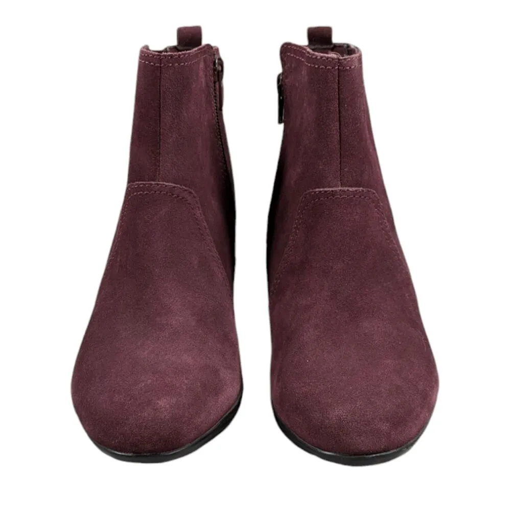 Clarks Crystal Quartz Suede Wedge Boots EUC Size 7W     S2903 - Image 5