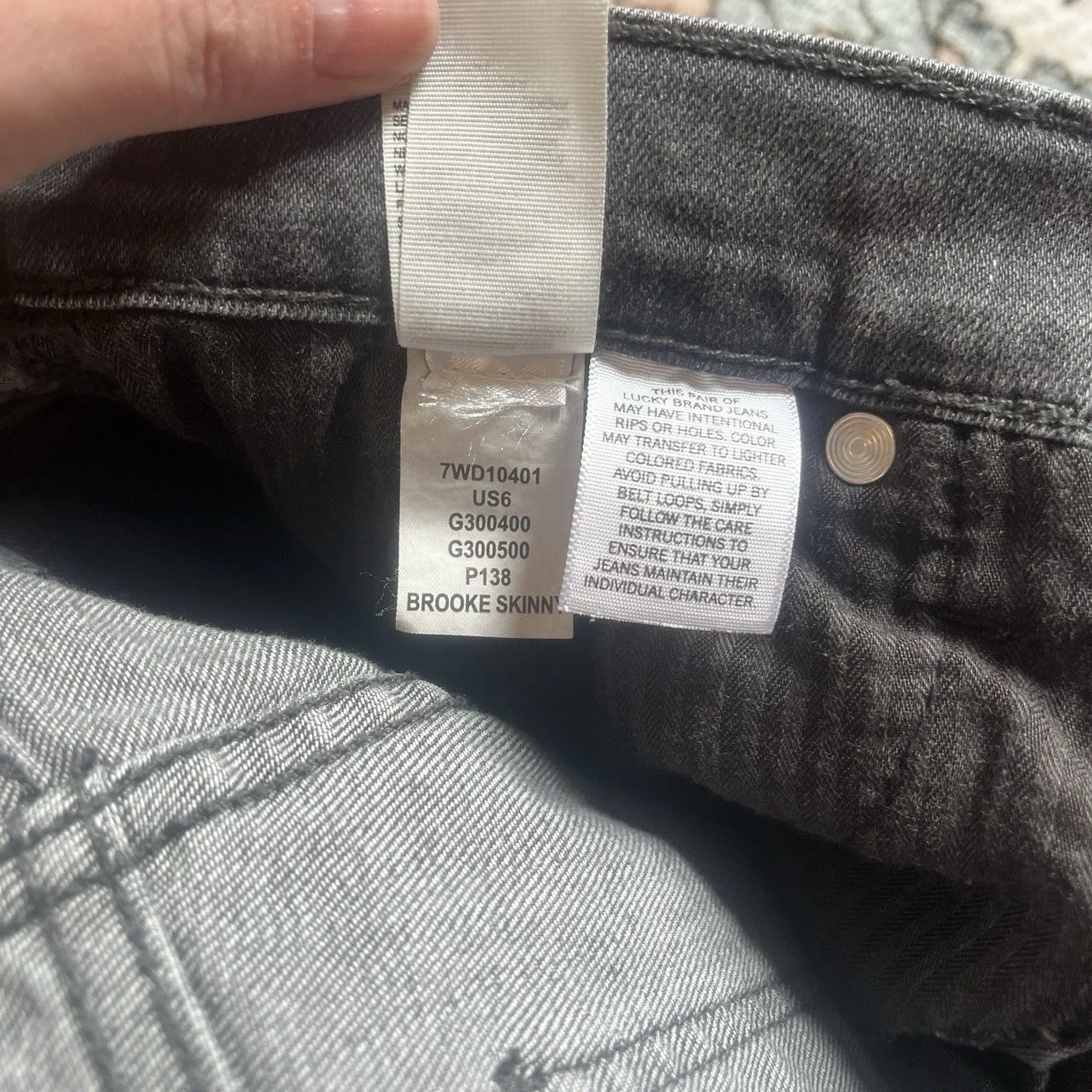 Lucky Brand Brooke Skinny Womens Jeans Black Size 8/29R Stretch - Image 10