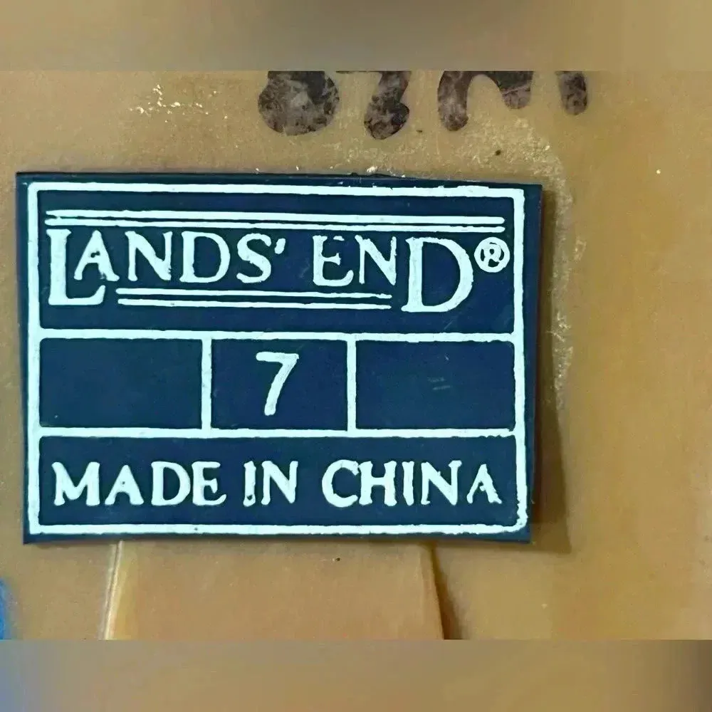 Land's End Women's Genuine Nubuck Leather & Rubber Duck Ankle Boots Shoes sz 7 - Image 8