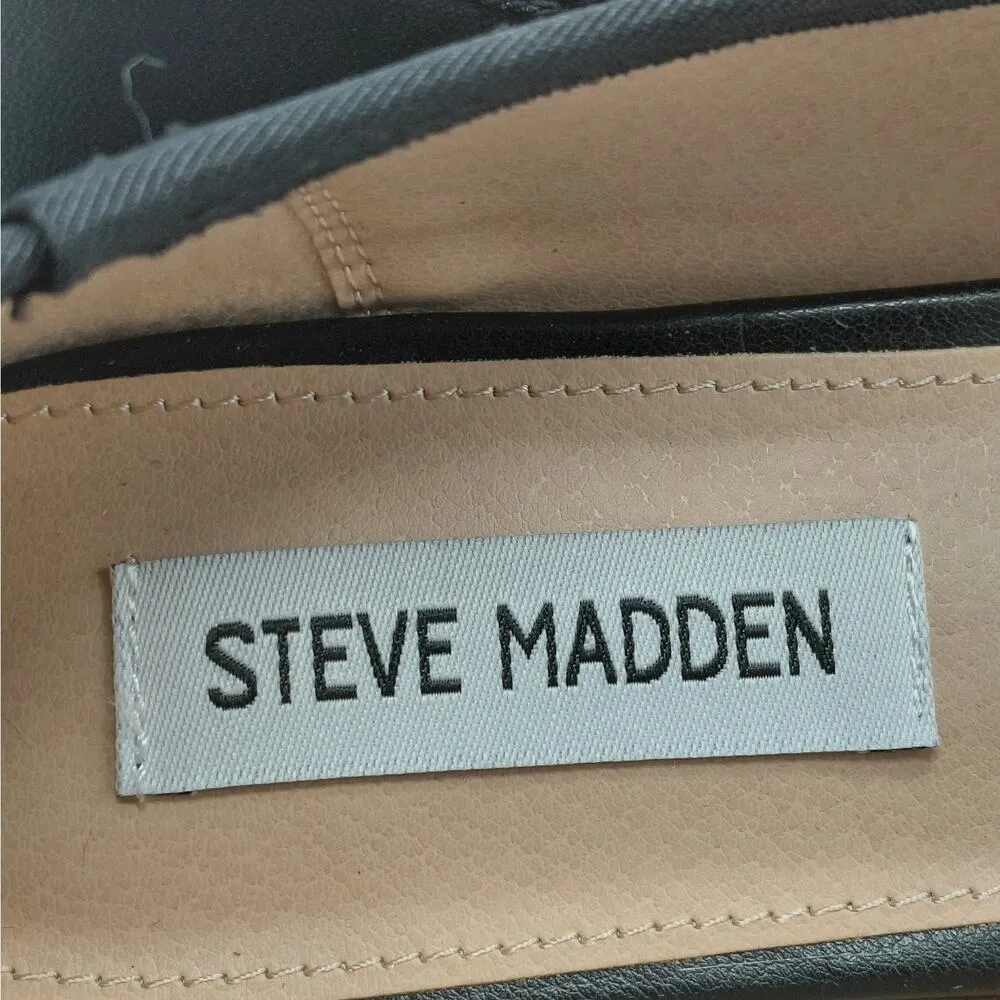 Steve Madden Glossie Ballet Flats Women Size 9M Black Slip On Casual Shoes - Image 8