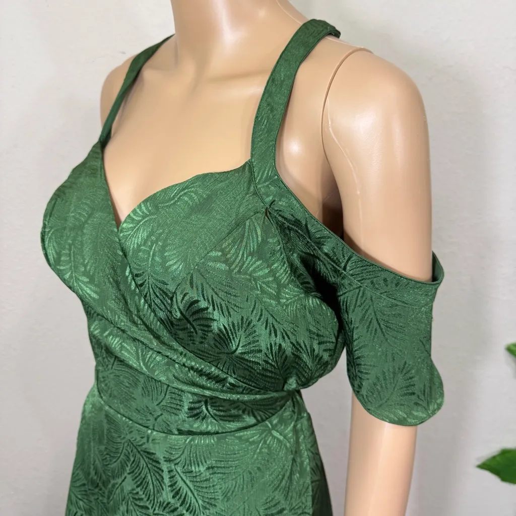 City Studio Green Mini Dress New Size L - Image 8
