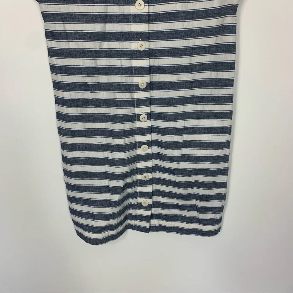 Madewell Stripe-Play Button-Back Tee Dress Size XXS - Image 8