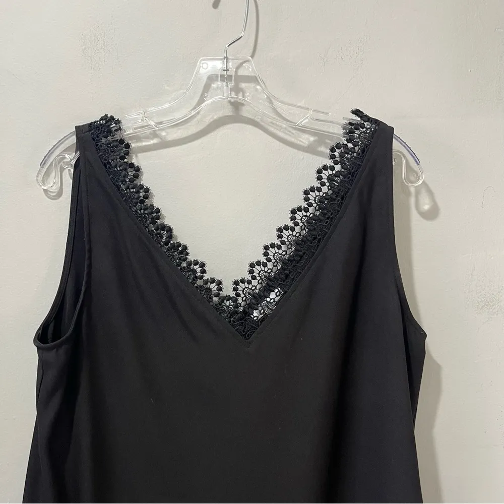NEW Leith Women’s Black Sleeveless Little Black Shift Dress Size Large MSRP $69 - Image 5