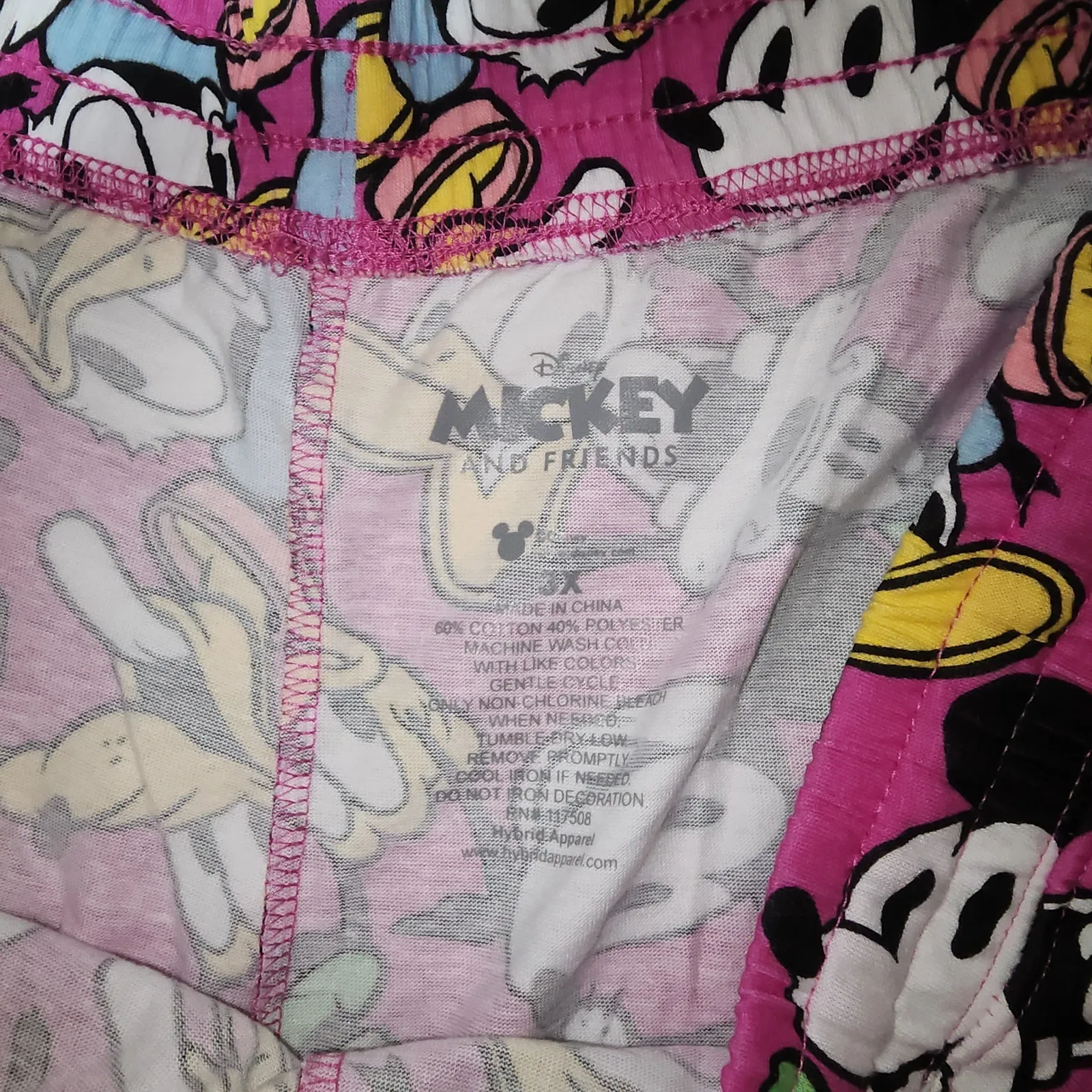 Mickey and friends pajama pants 3X women's - Image 4