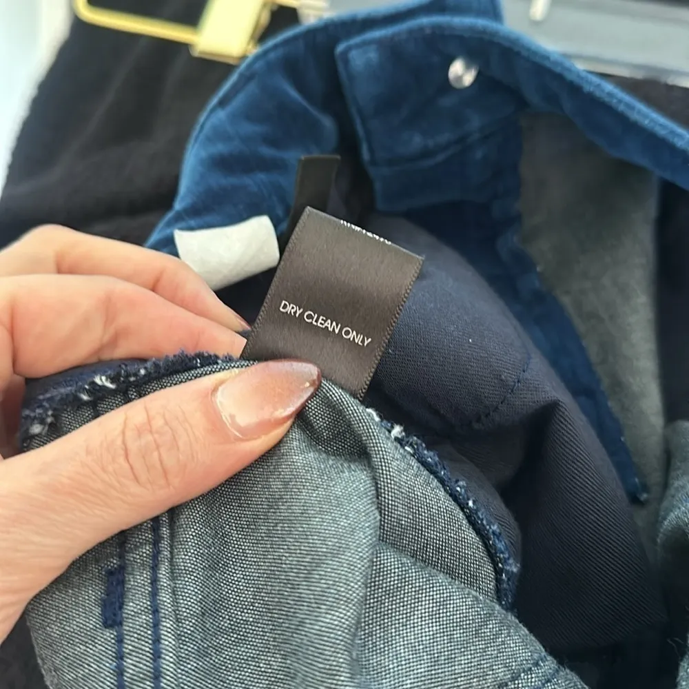 Parker Smith Skinny Twisted Tuxedo Blue Velvet Step Pants With Stripes Size 29 - Image 13