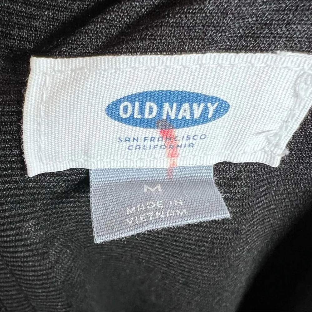 Old navy black and white print shift dress size medium - Image 4