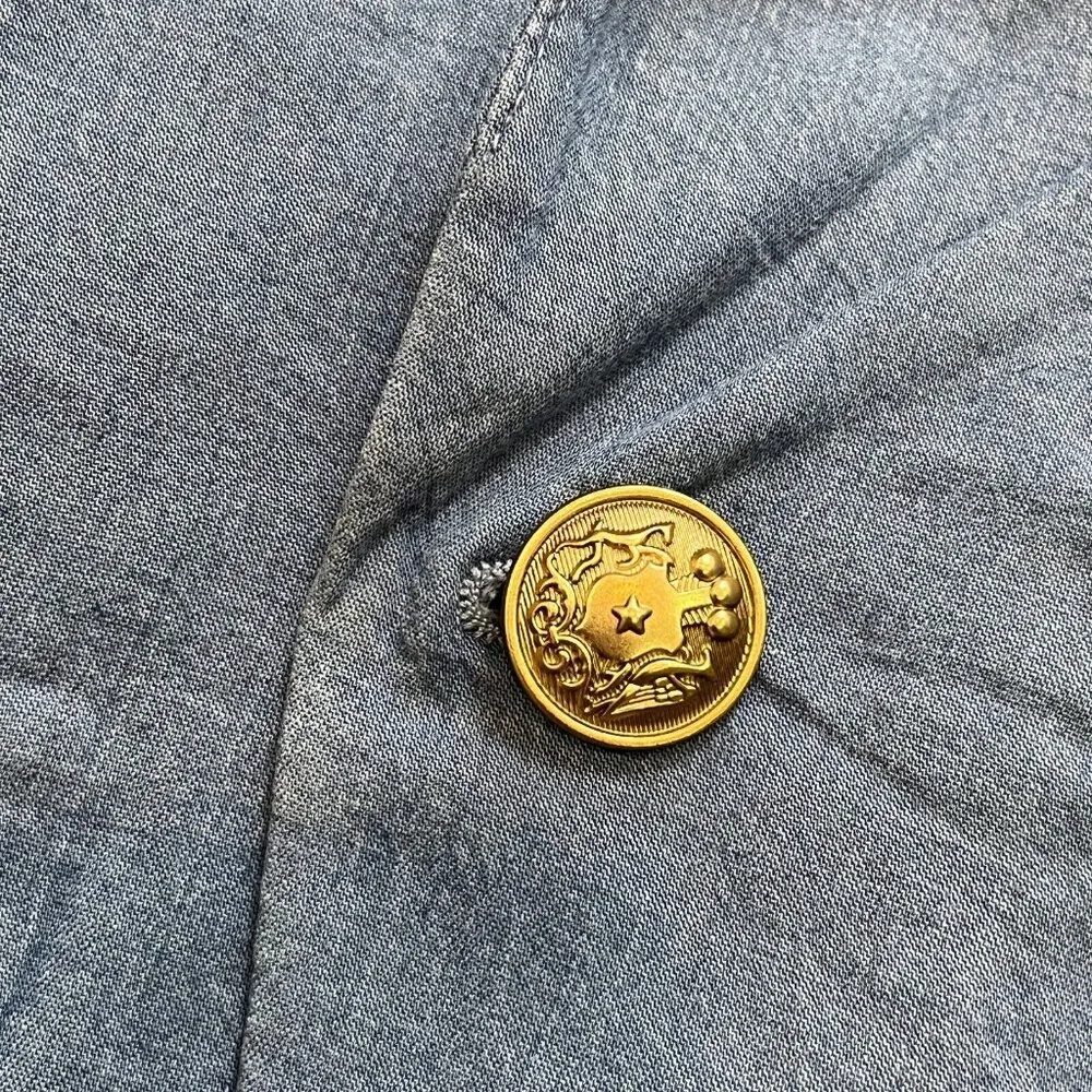 NWOT Rue De Femme Womens Blue Jacket Meduim Lightweight Work Casual Sz L Size L - Image 6