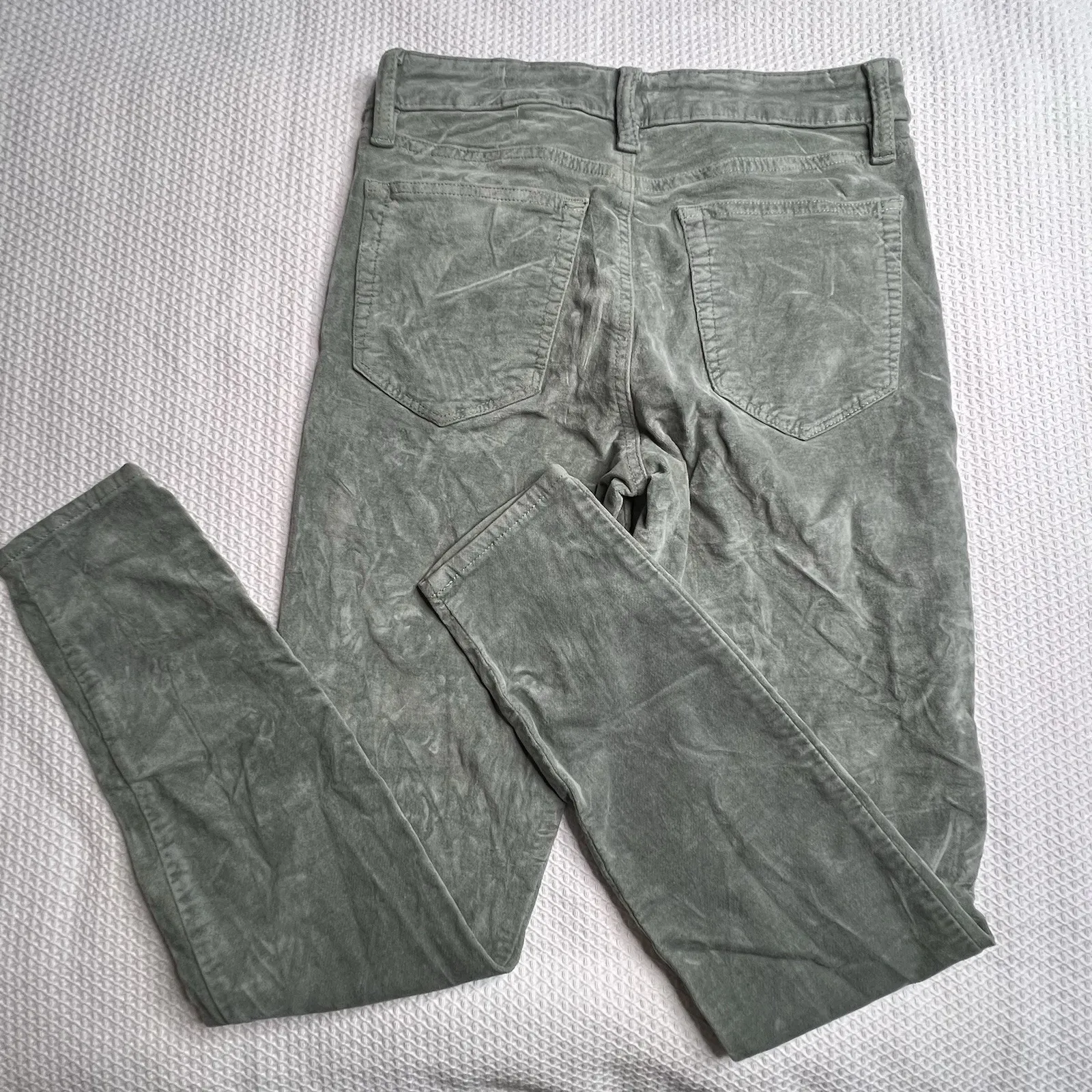 Lucky Brand Ava Super‎ Skinny Jean Size 4/27 Velvet Feel Mint Green Cotton Blend - Image 2