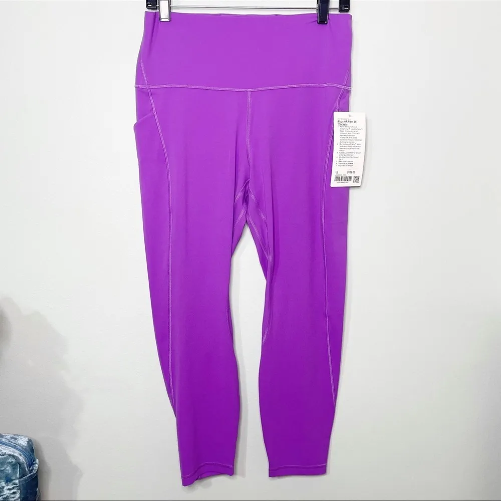 Lululemon Align High Rise Pant Leggings with Pockets Moonlit Magenta 12 NWT - Image 6