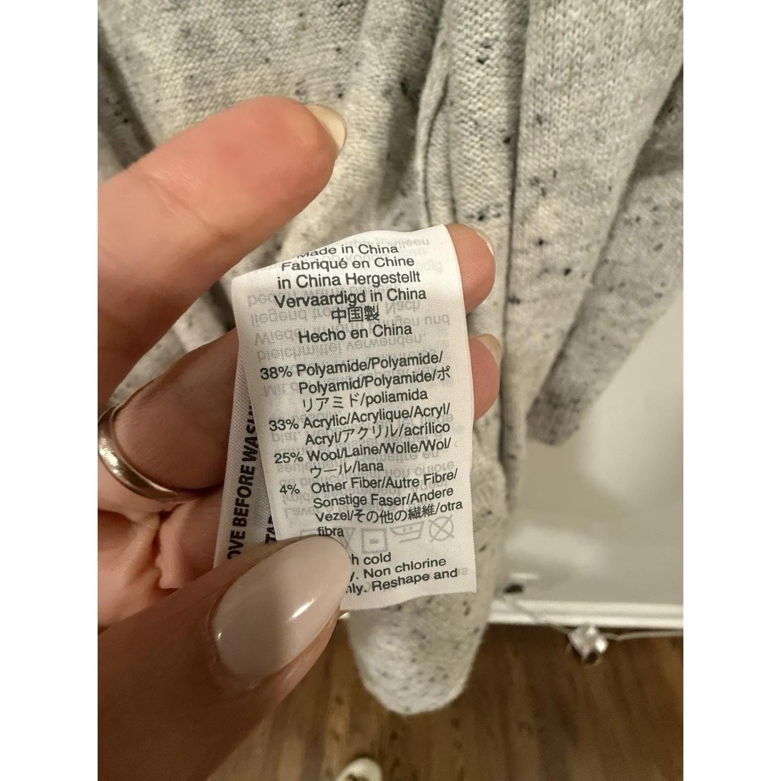 Madewell Donegal Storm Kent Long Open Cardigan Sweater Size XL - Image 8