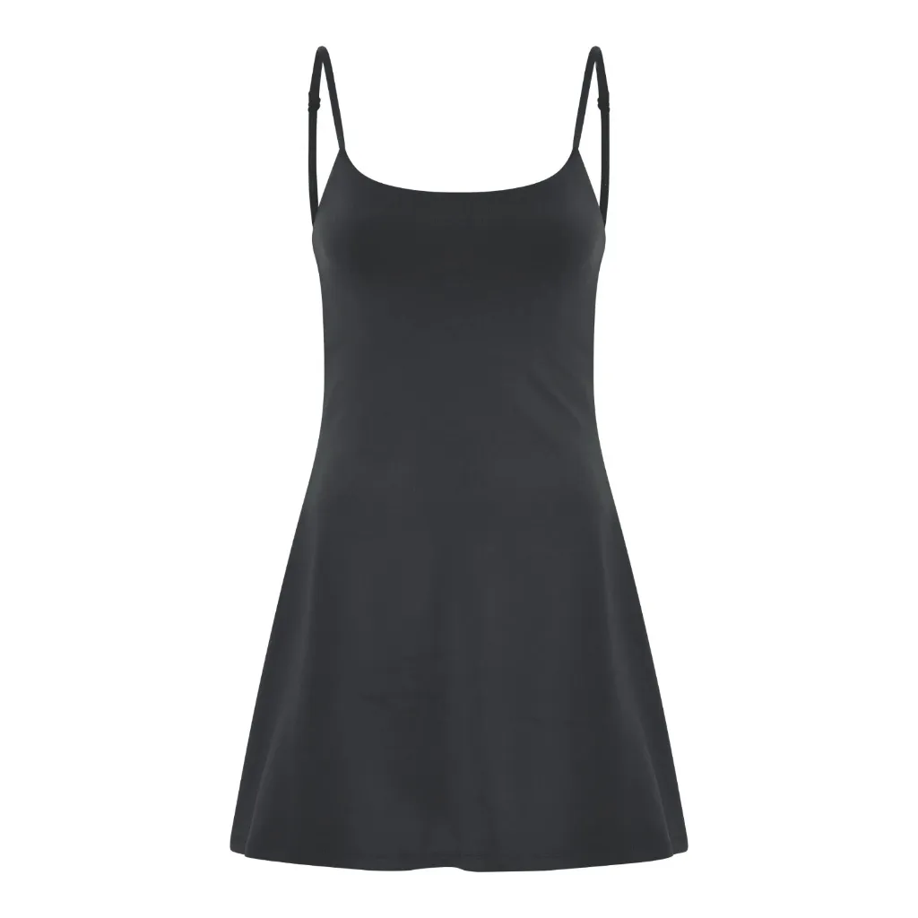 Girlfriend Collective Float Juliet Strappy Dress in Black, Size X-Large - Image 2