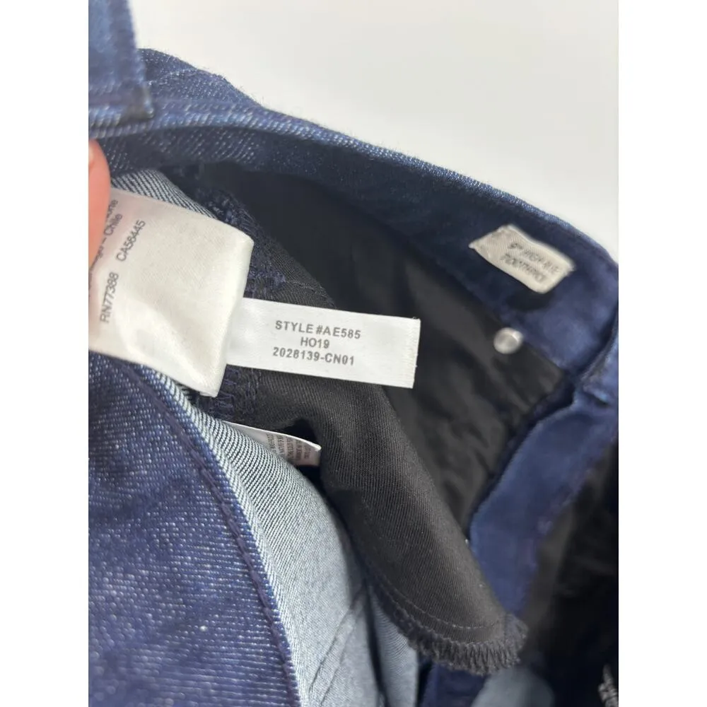 J. Crew Jeans Womens 27 9" High Rise Toothpick Skinny Blue Velvet Polka Dot - Image 7