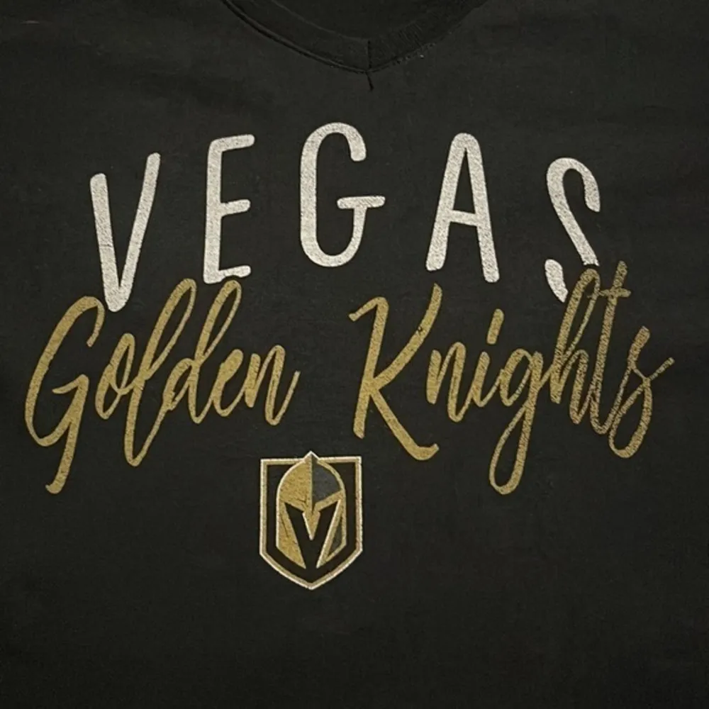 Fanatics NHL Hockey Vegas Golden Knight VGK Black V-Neck S/S Shirt Size 2XL EUC - Image 2