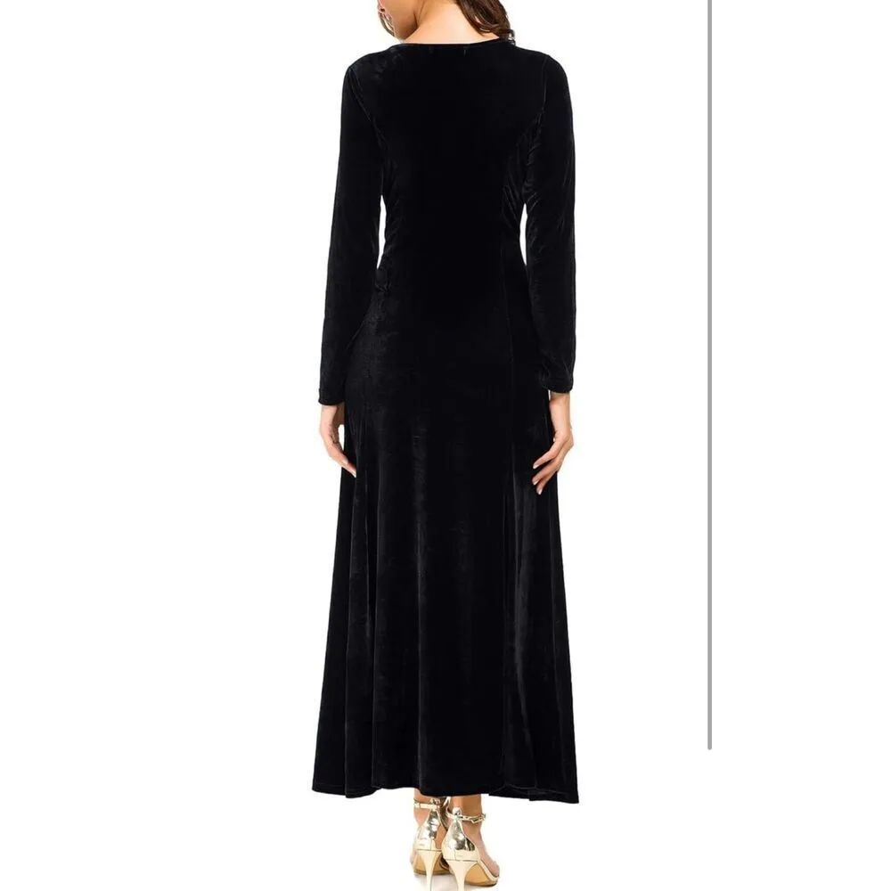 NEW Urban CoCo Velvet Stretchy Long Dress Gown L - Image 2
