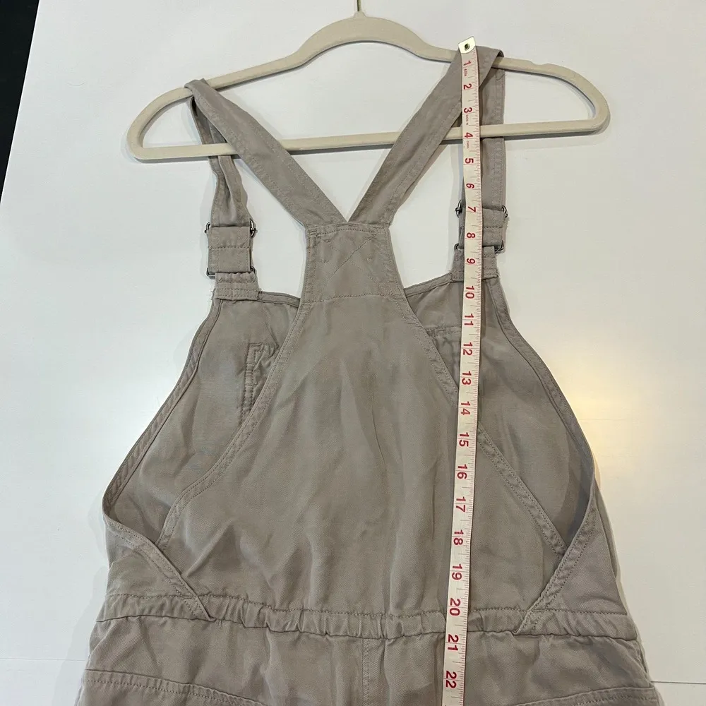 Aritzia Wilfred Free Valletta Overalls Jumpsuit One-Piece Khaki XS Crop - Image 12