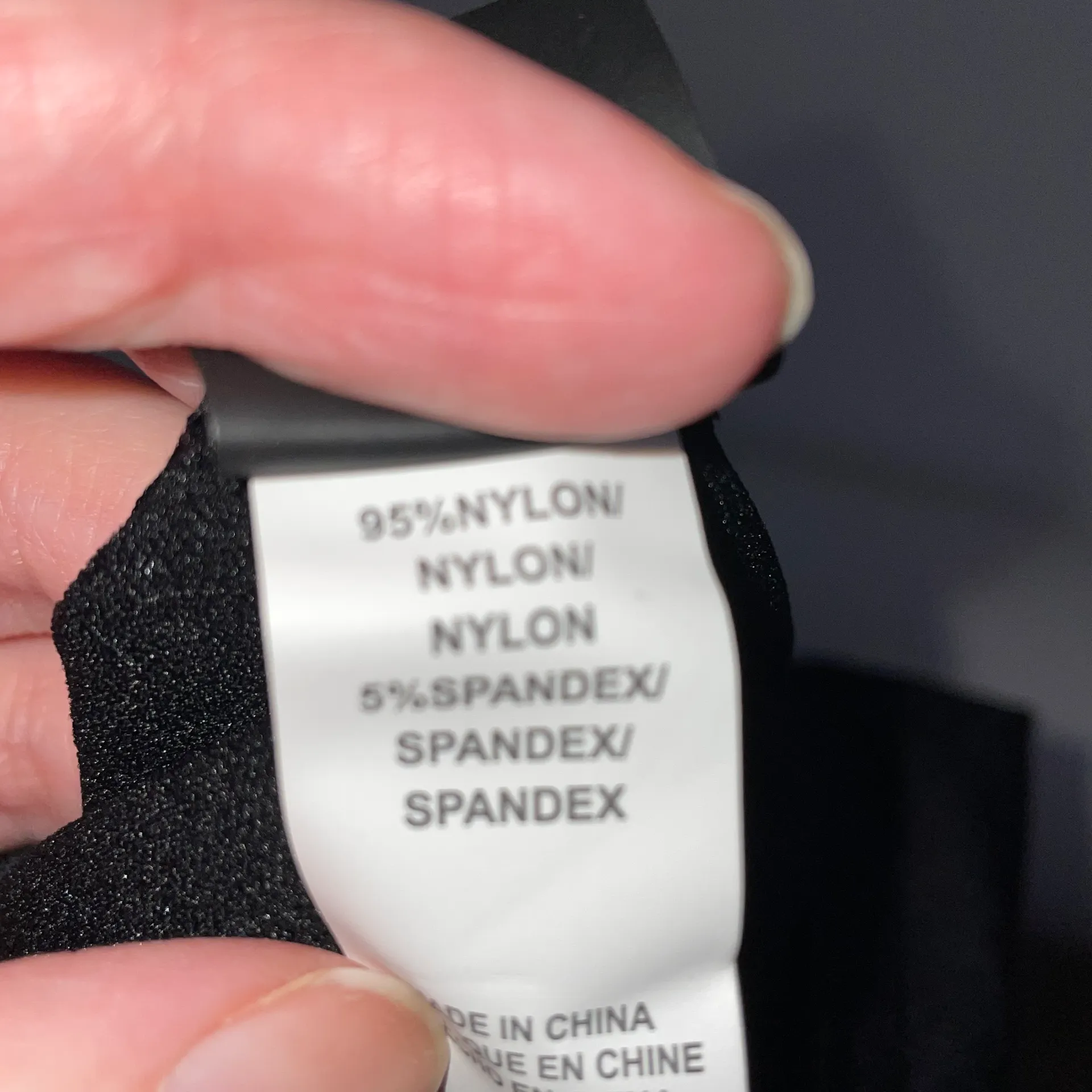 Elle Black Long Bralette Crop Size XS/S - Image 8