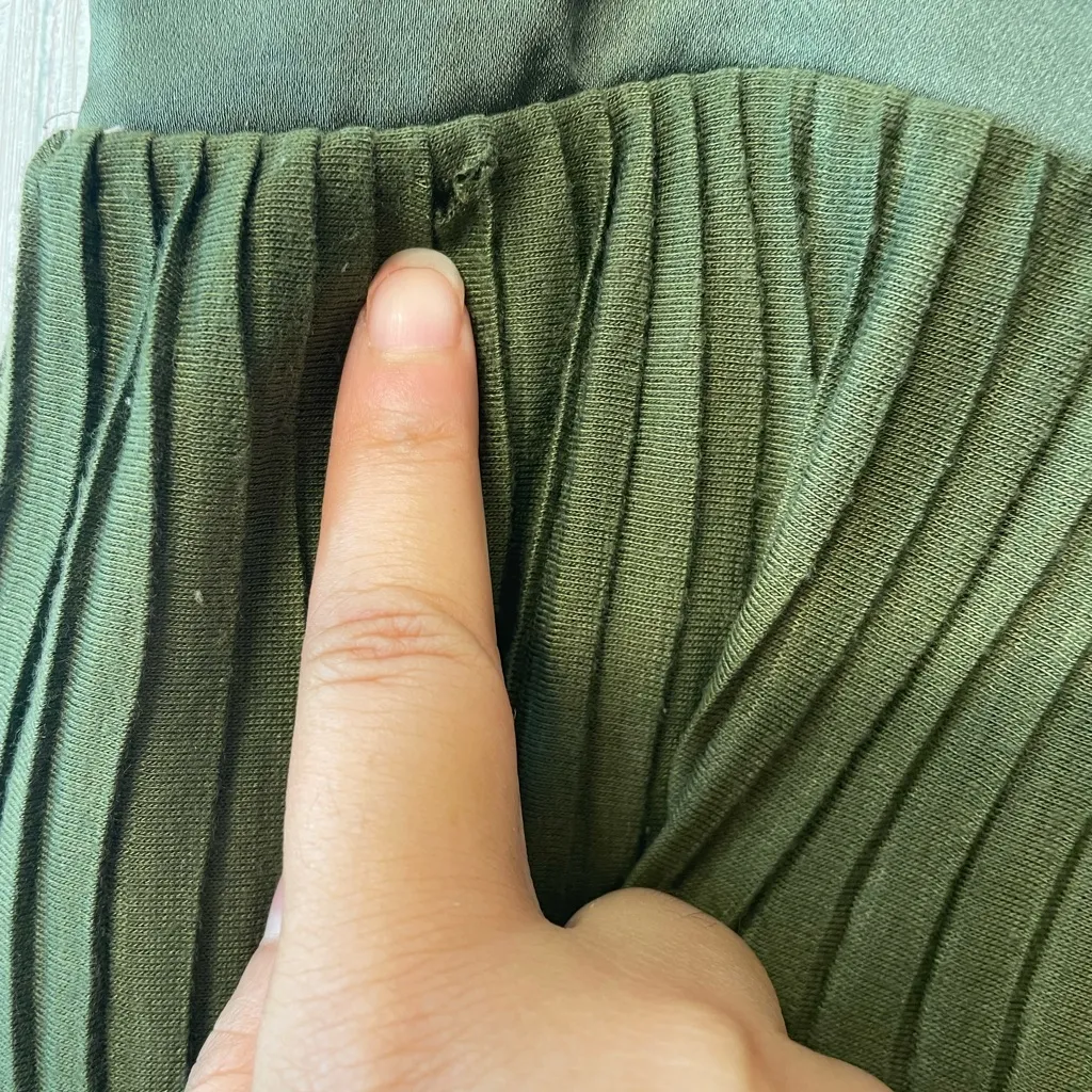 By Anthropologie Pleated Wide Leg Palazzo Pants Size XL - Image 3