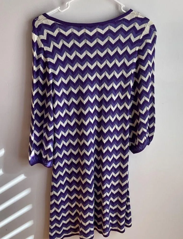 ALICE + OLIVIA purple midi/mini dress knit - Image 2