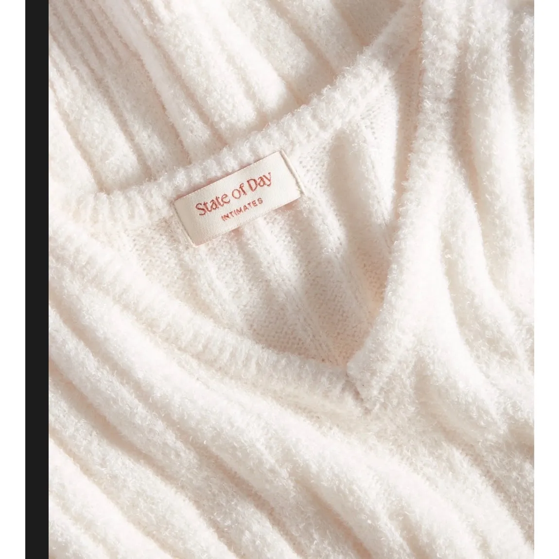 State of Day Women's Size 2XL XXL White 2 Piece Outfit Set Lounge Pajama - Image 4