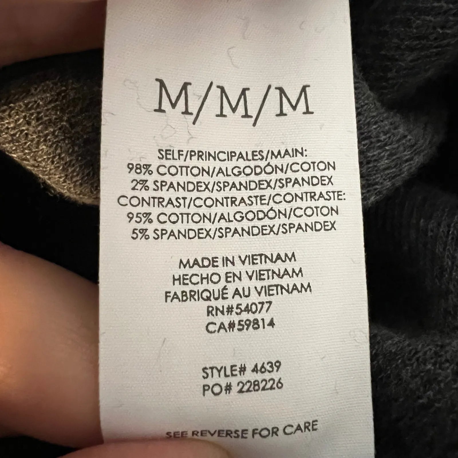 Cabi #4639 Waffle Jogger Charcoal Gray Size M Pull On Pockets Casual - Image 8