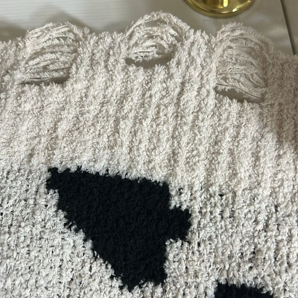 Loveriche Leopard Print Open Front Distressed Cardigan(Size Medium) - Image 8