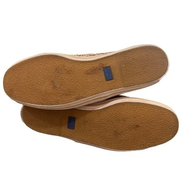 Kate Spade x Keds Rose Gold Bridal Sparkle Embellished Sneakers Women's 8 - Image 8