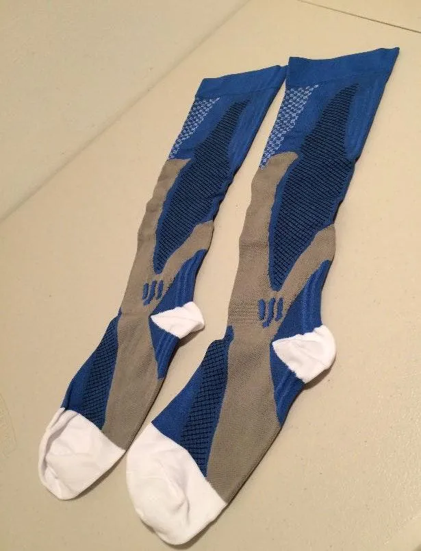 Compression Socks Blue Size L - Image 3