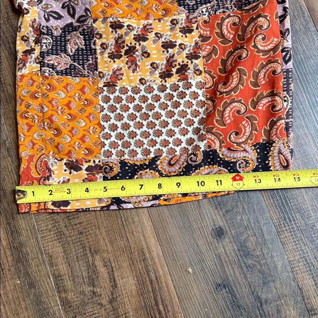 Truth Multicolor Patchwork Design Orange Size 2X - Image 16