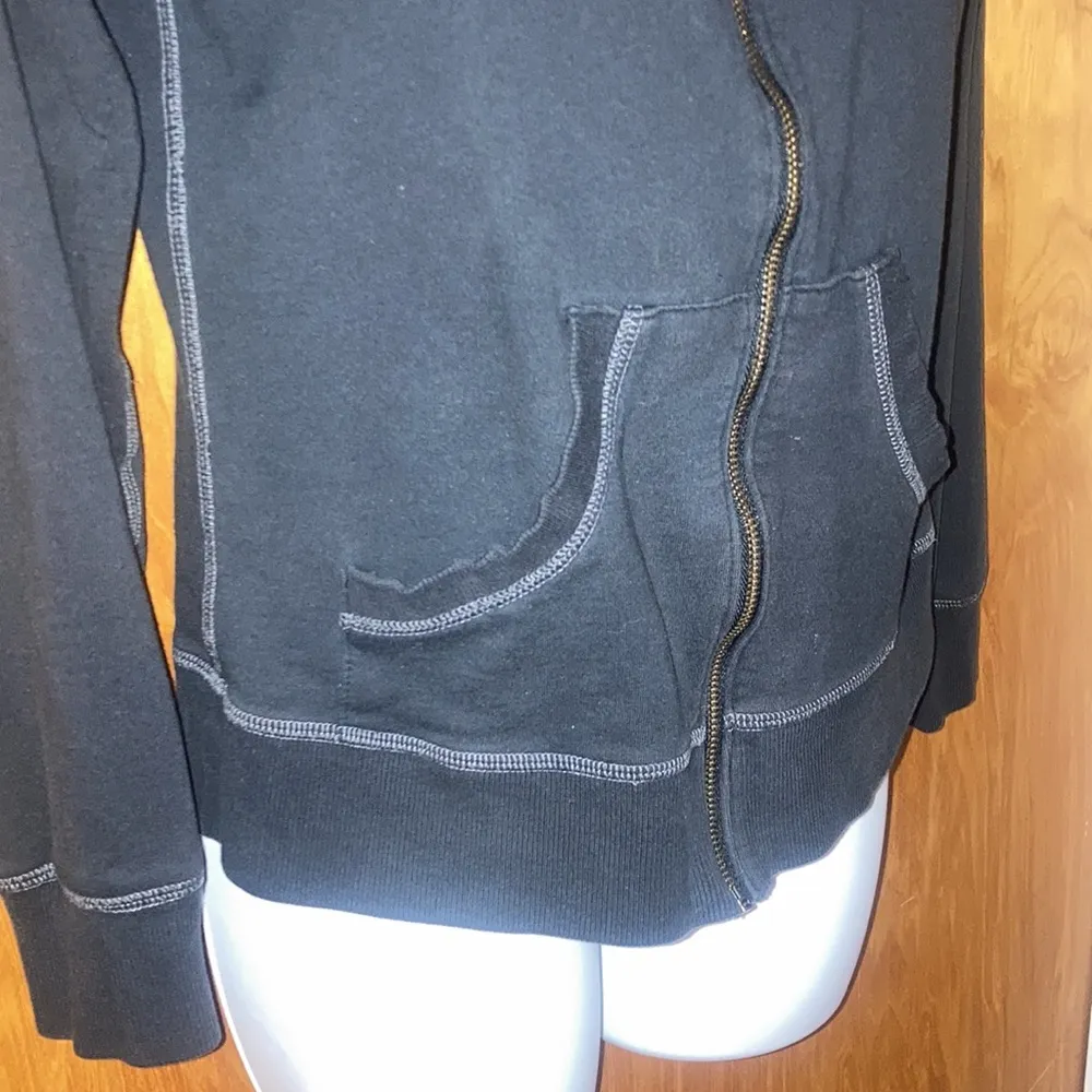 Black Gray Columbia Zip Up Hoodie Size Small - Image 5