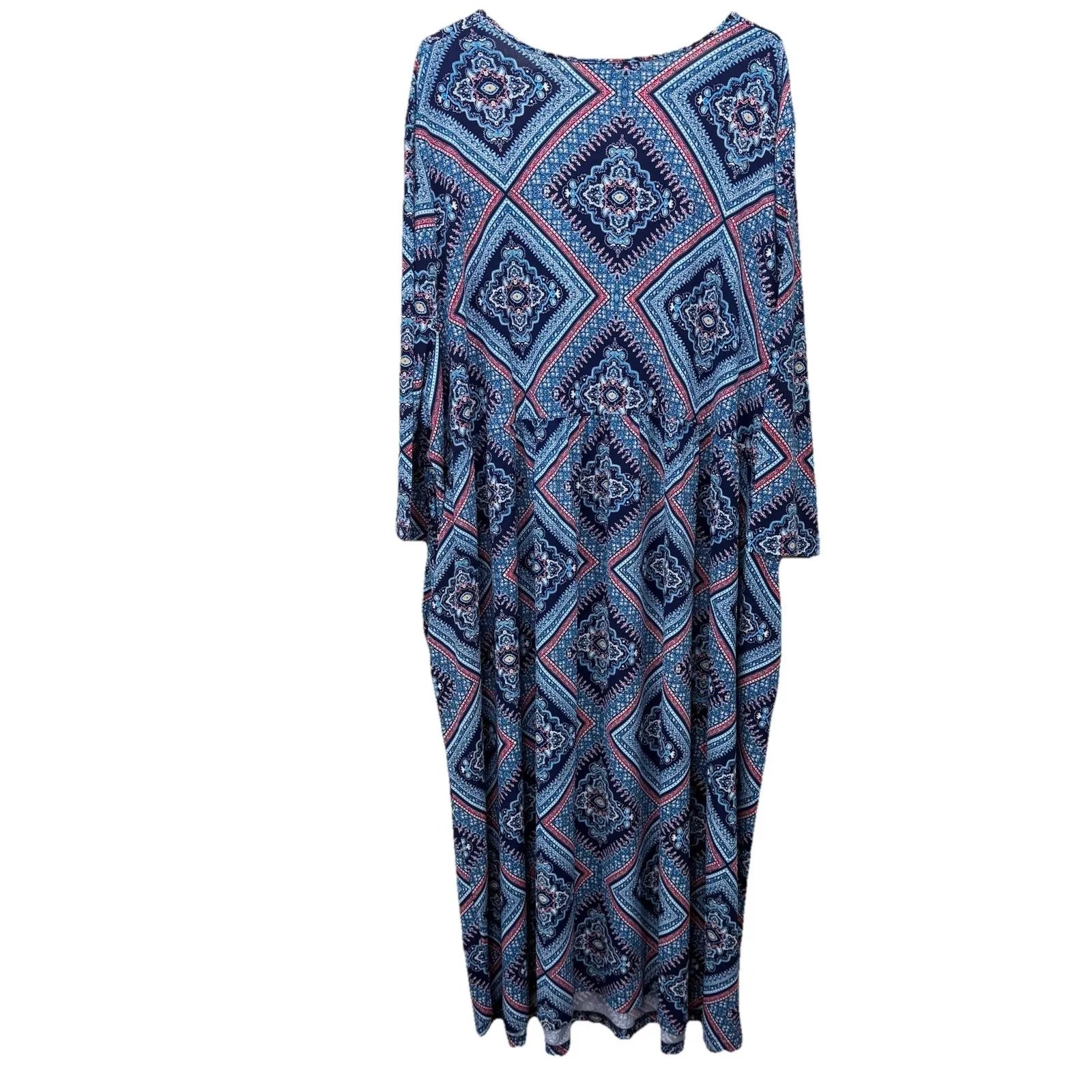 Ulla Popken Blue Medallion Jersey Empire Pockets A - Image 6