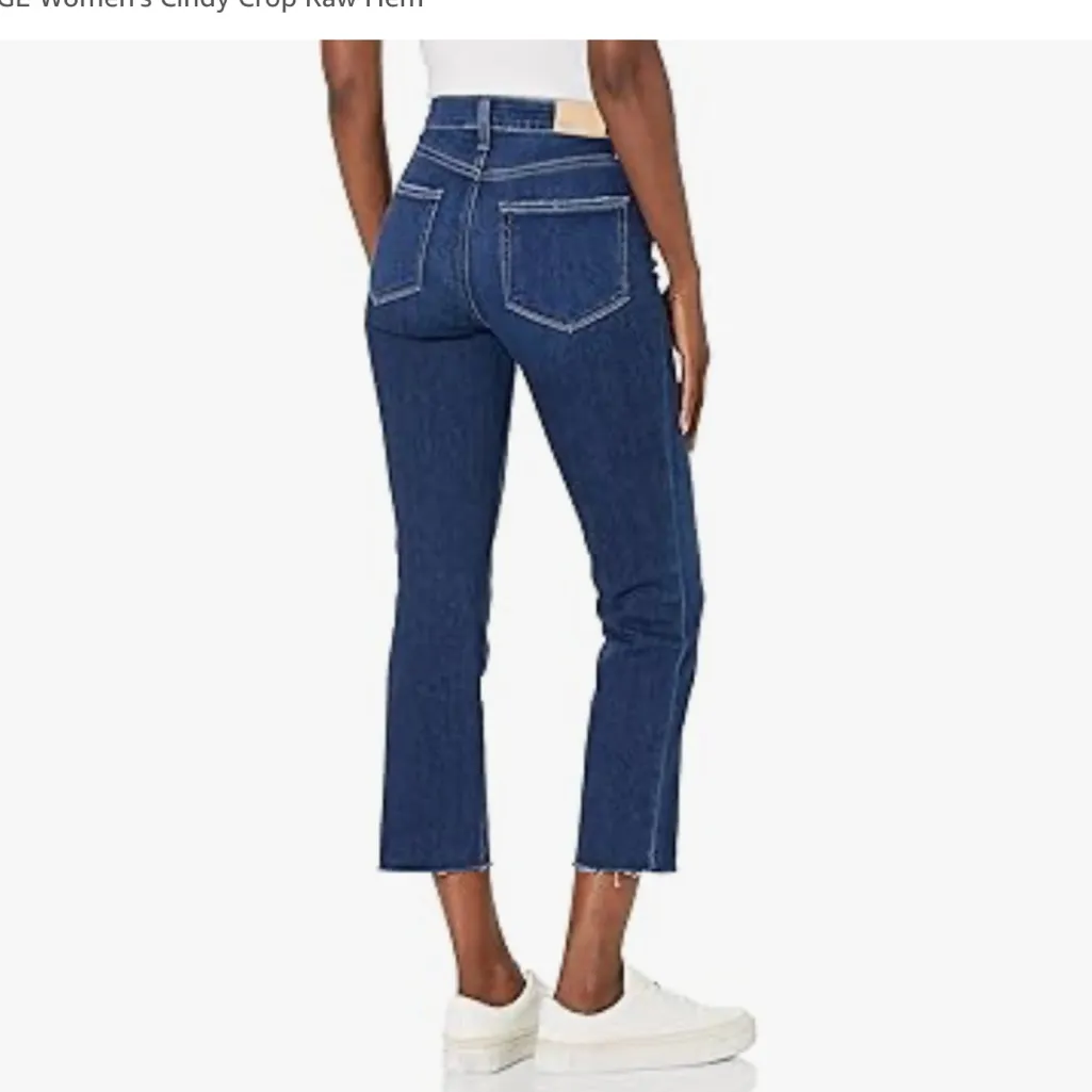 Paige Cindy High-Rise Straight Leg‎ Jeans Dark Wash- 29 - Image 2