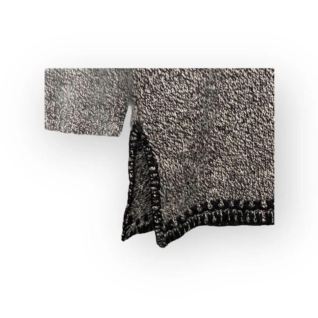 Vintage 90’s: Bloomingdale’s Y2K ᯾ Cozy Cashmere V Neck Knit Whipstitch Sweater Gray Size M - Image 12