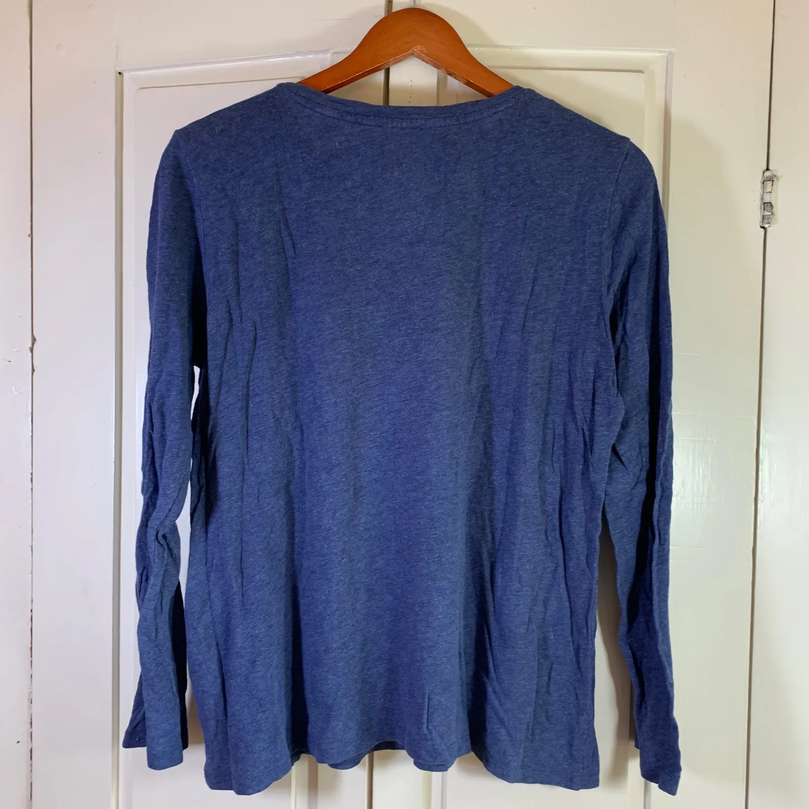 Vineyard Vines Women's Blue Long Sleeve‎ T-Shirt Cotton Casual Top Preppy Basics - Image 2