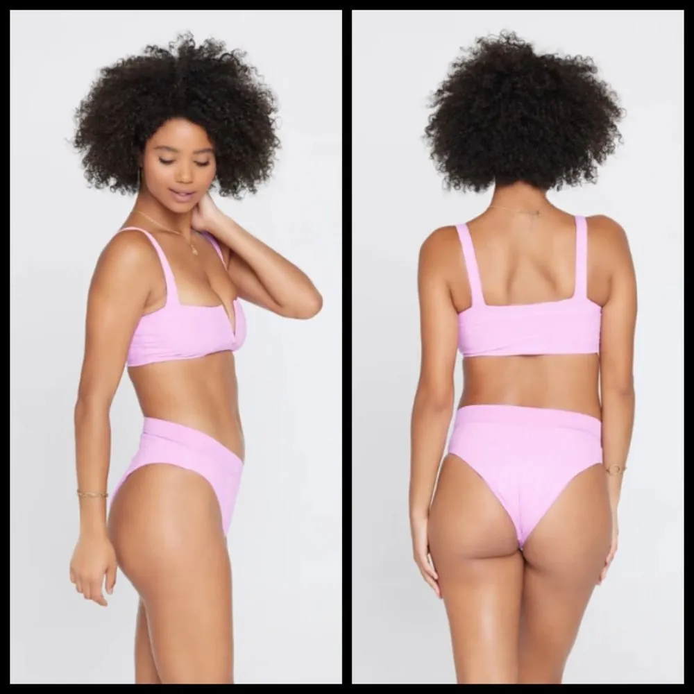 💕LSPACE💕 Ribbed Bikini Set ~ Rosebud Pink XL NWT - Image 3
