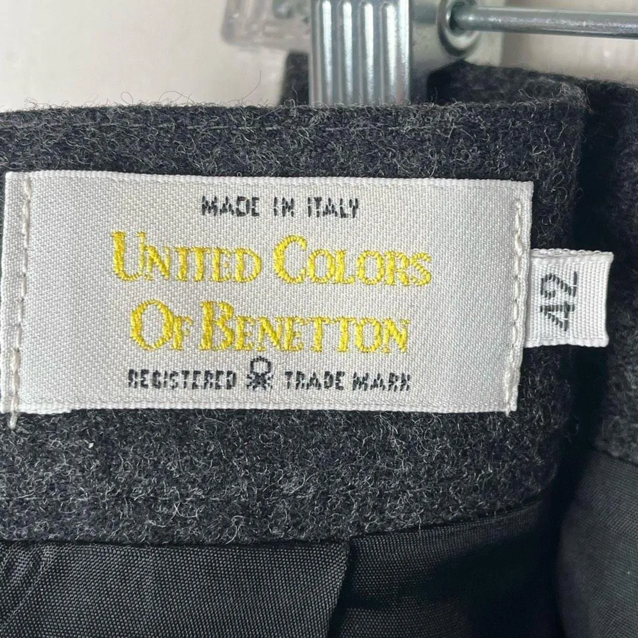 United Colors of Benetton Gray Wool Skirt - Image 8