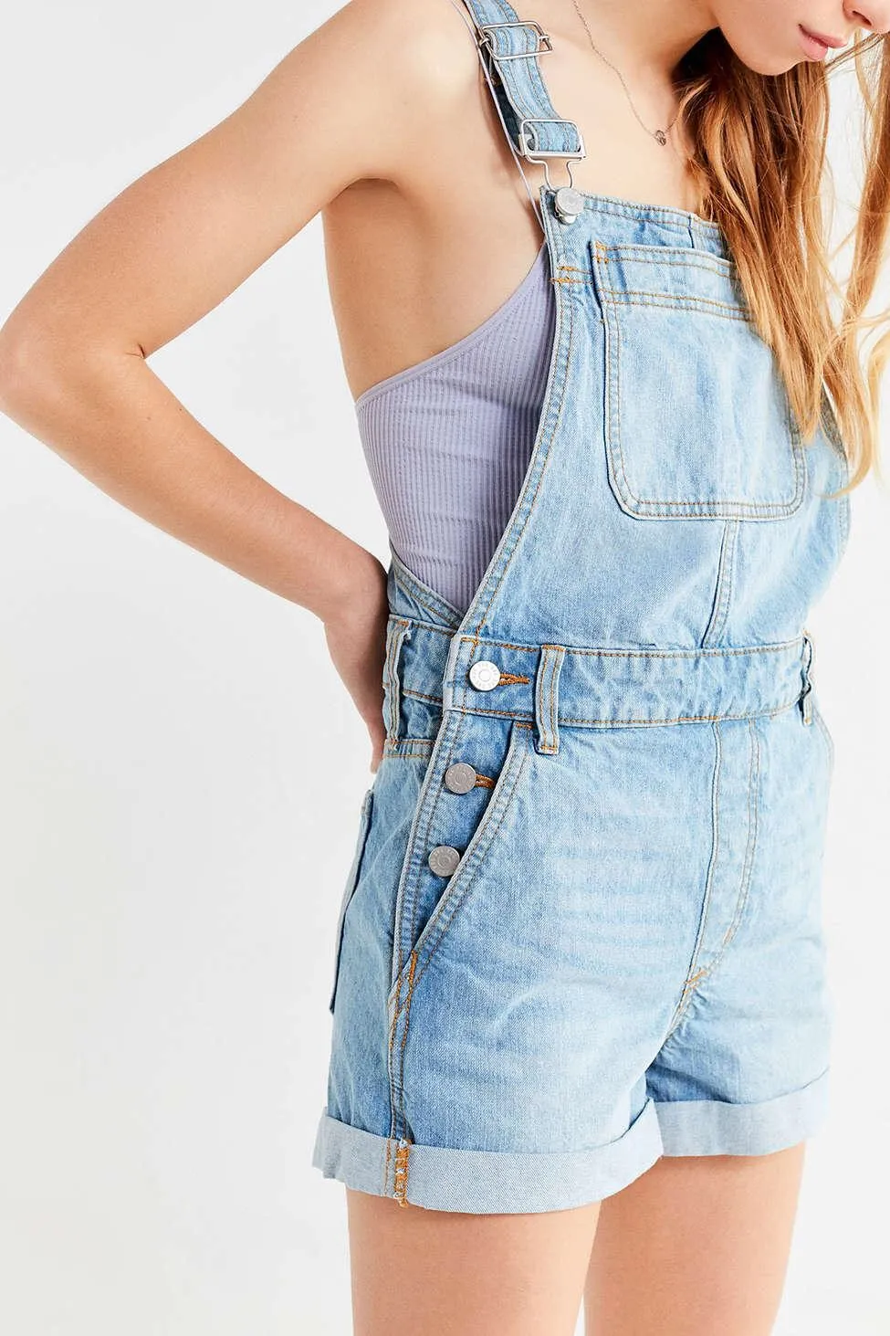 Linda Denim Shortall Overalls - Image 2