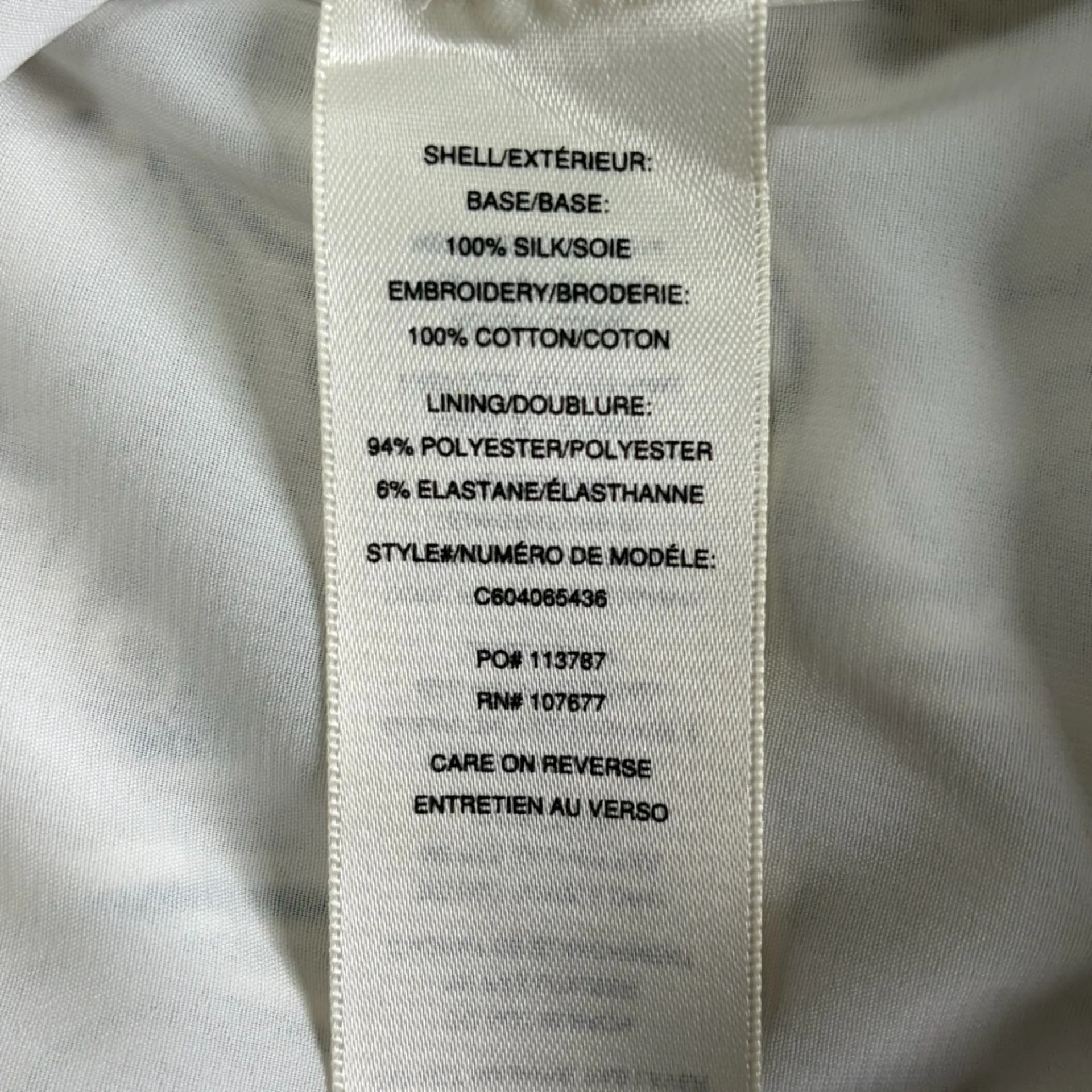 Alice + Olivia Black and Cream Patterned Blouse Est. Medium EUC - Image 6