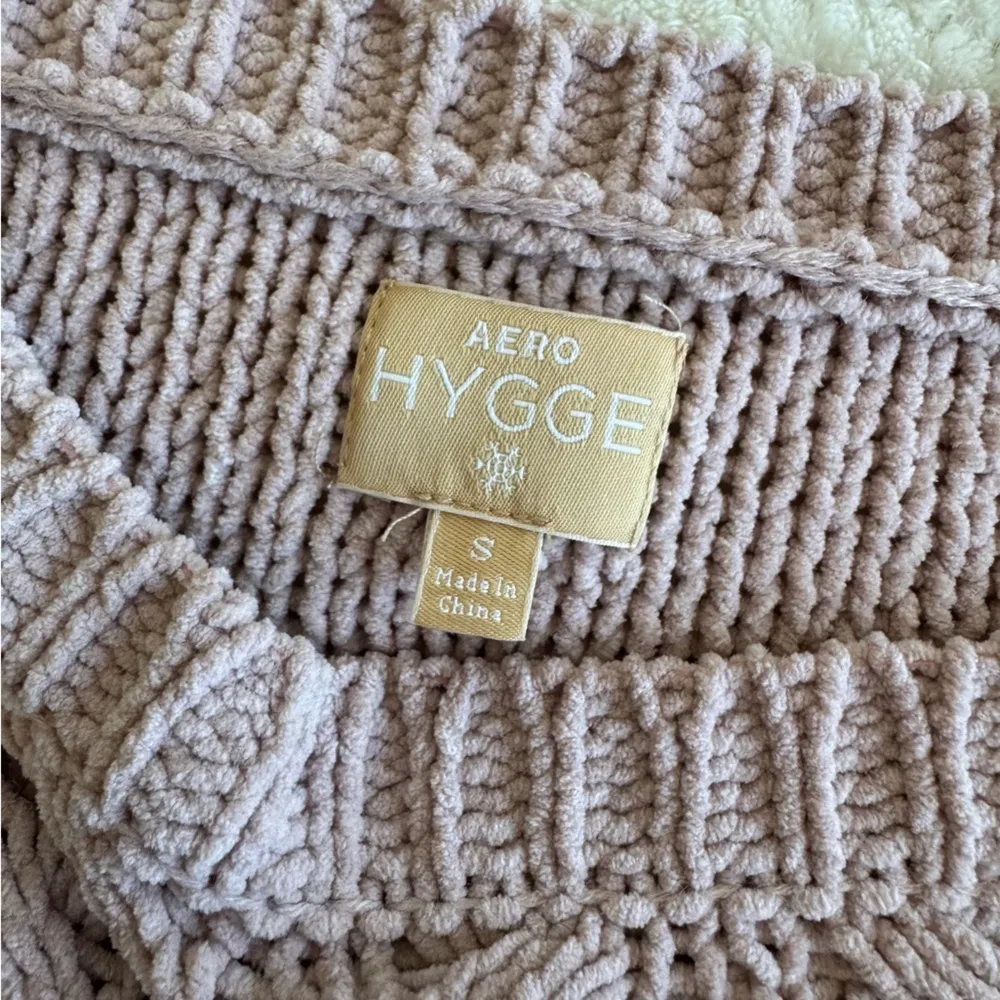 Aero Hygge Women's Cable Knit Sweater - Pink / size small - Image 3