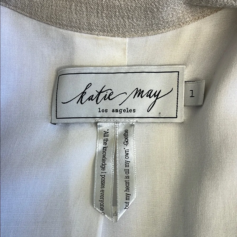 Katie May Los Angeles pleated front long jacket - Image 3