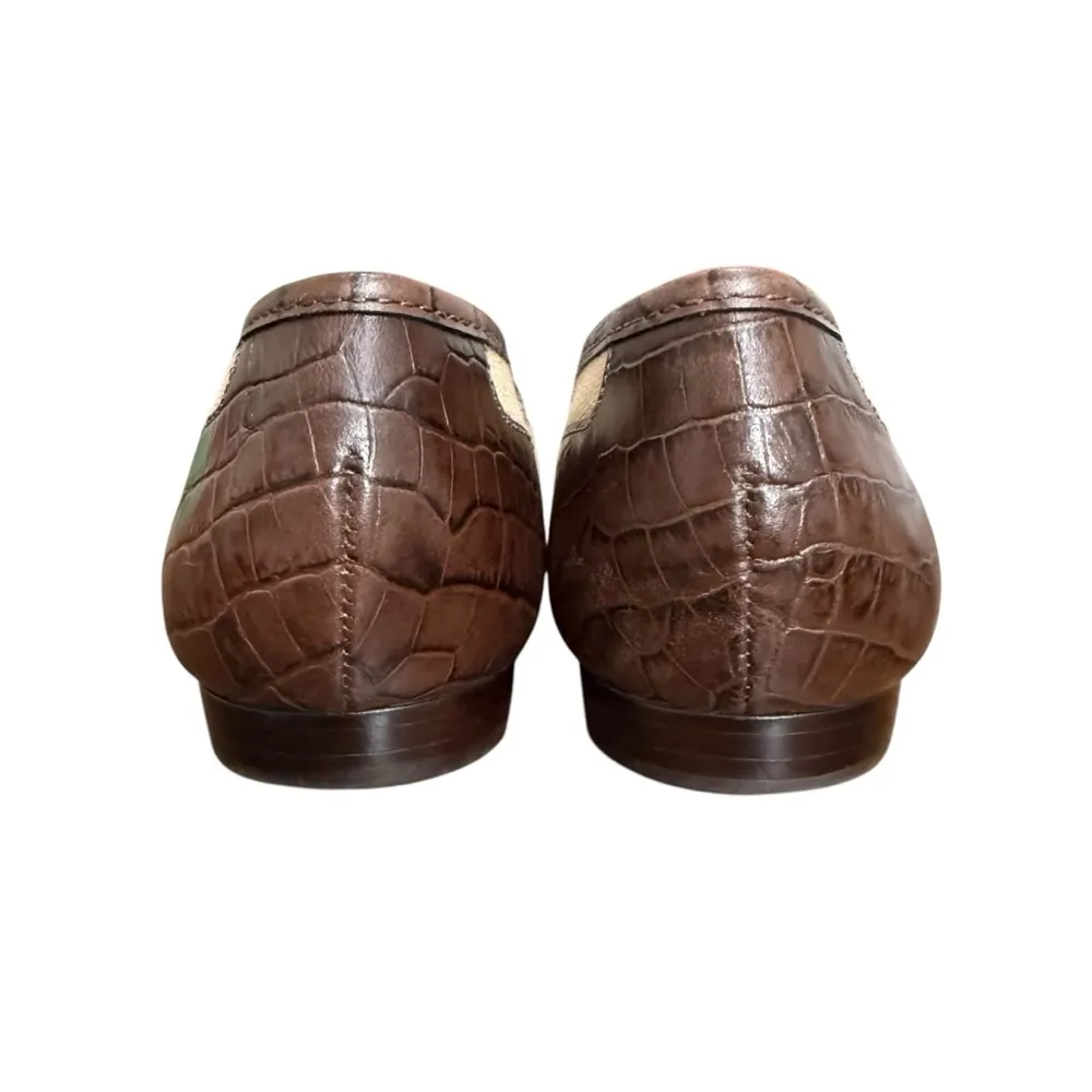 Enzo Angiolini Loafers Size 8.5 Beige & Brown - Image 4