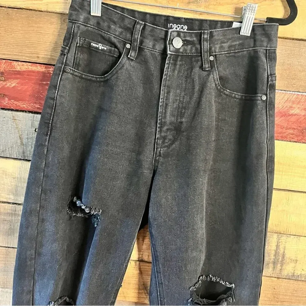 Insane Gene Black Distressed‎ Jeans Size 1/24 - Image 3