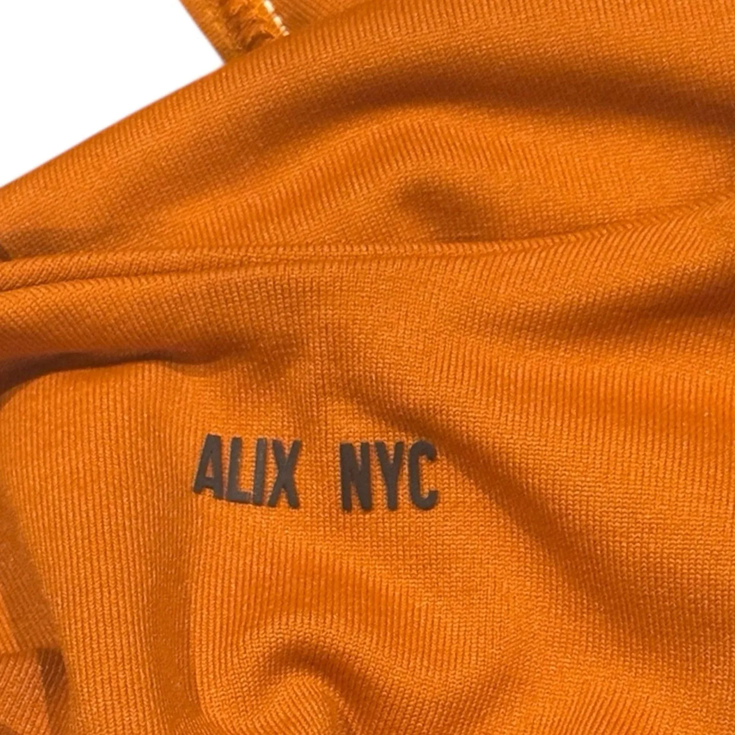 Alix NYC Revolve Ivy Rust Colored Flattering Contour Thin‎ One Strap Bodysuit S Orange - Image 7